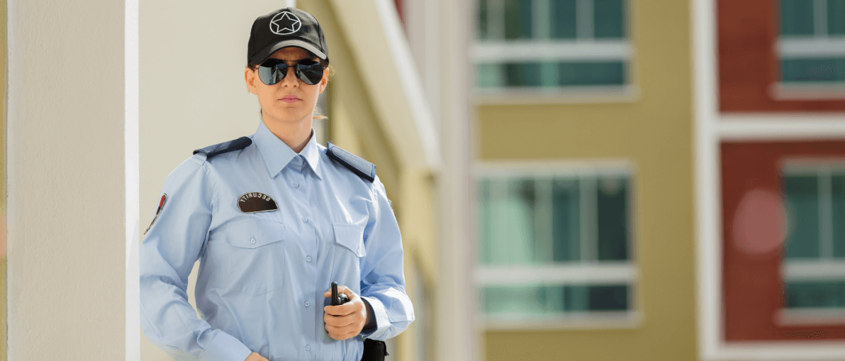 Lady security personnel