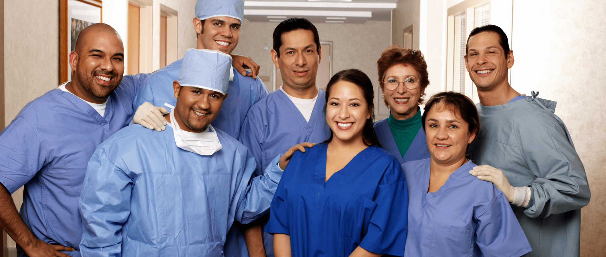 diverse doctors and nurses