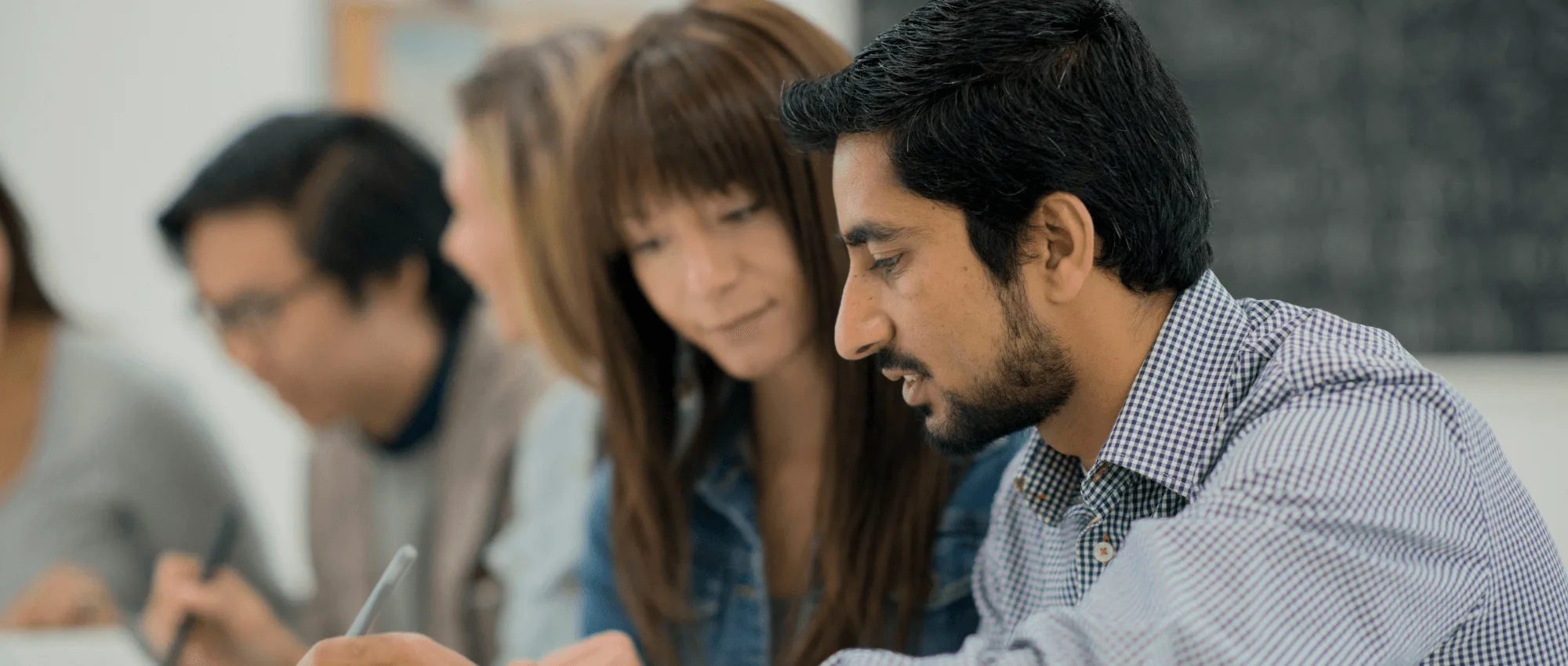 Students in a classroom